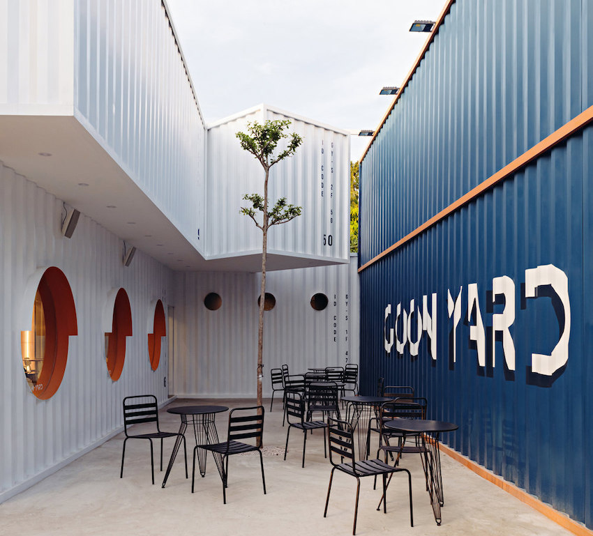 Maintain vibrant color tones! Goon Yard Container Cafe