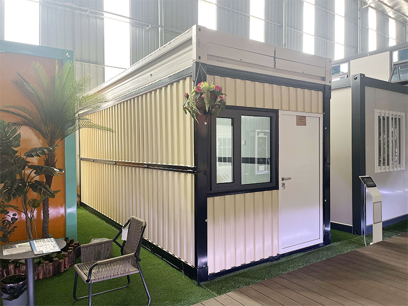 Corrugated waist folding container house