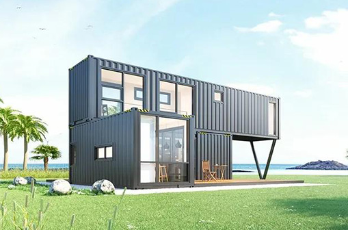 Convenient container villa design, container villa design with 3 containers